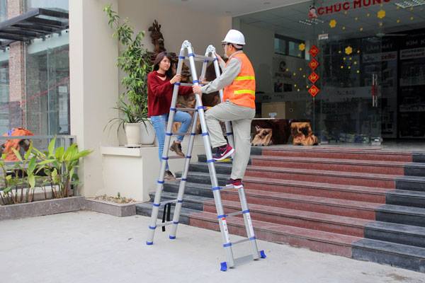 đại lí thang nhôm rút chữ A Nikawa chính hãng tại gò vấp